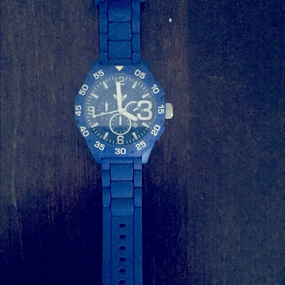 Adidas blue watch